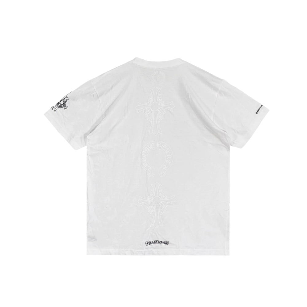 Chrome Hearts Triple Logo Short Sleeve T-shirt - SHENGLI ROAD MARKET