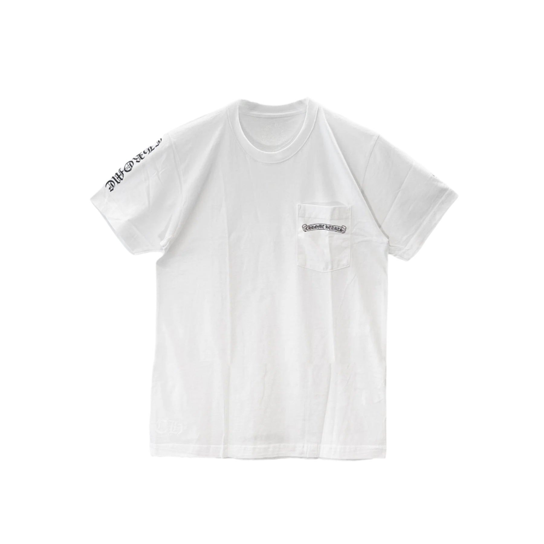 Chrome Hearts White Cross Logo Short Sleeve T-shirt - SRM