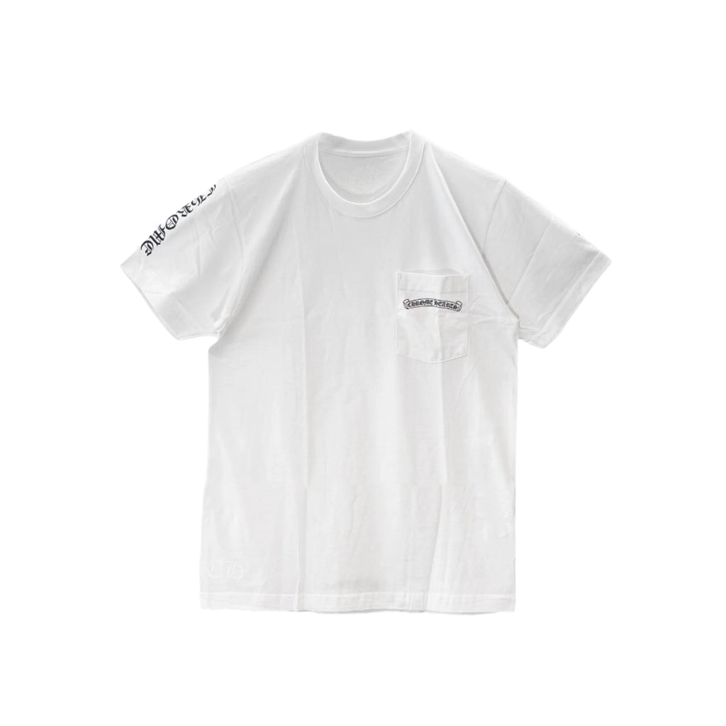 Chrome Hearts White Cross Logo Short Sleeve T-shirt - SRM