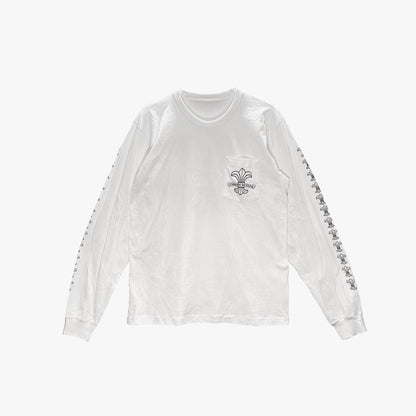 Chrome Hearts White Fleur Logo Long Sleeve Tshirt - SHENGLI ROAD MARKET