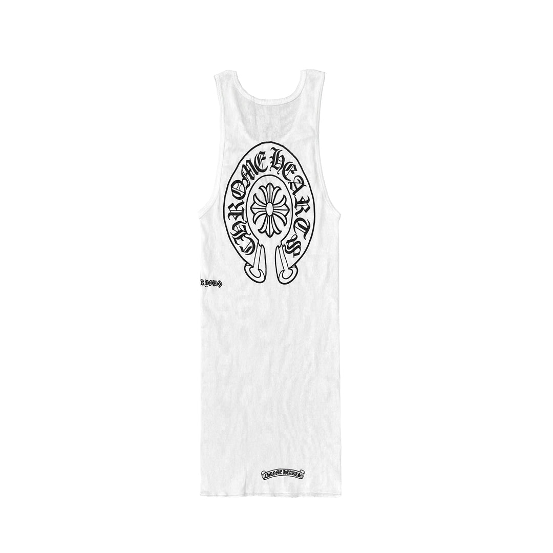 Chrome Hearts White Horseshoe Logo Tanktop - SHENGLI ROAD MARKET