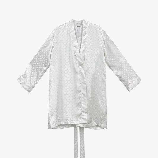 Chrome Hearts White Silk Pajama Nightgown - SHENGLI ROAD MARKET