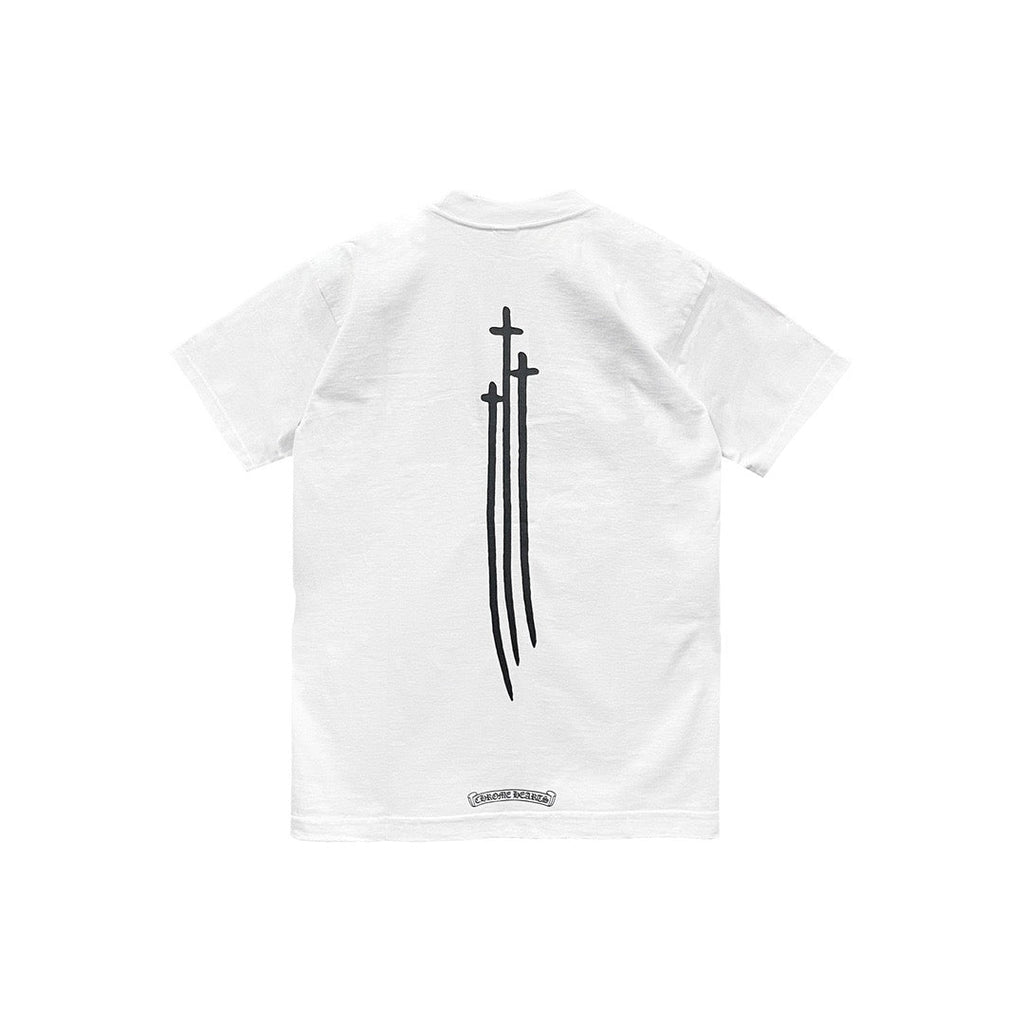 CHROME  HEARTS Triple Cross tee tシャツ　L 白 Chrome Hearts Triple Cross Logo S/S T-Shirt White Men's - US