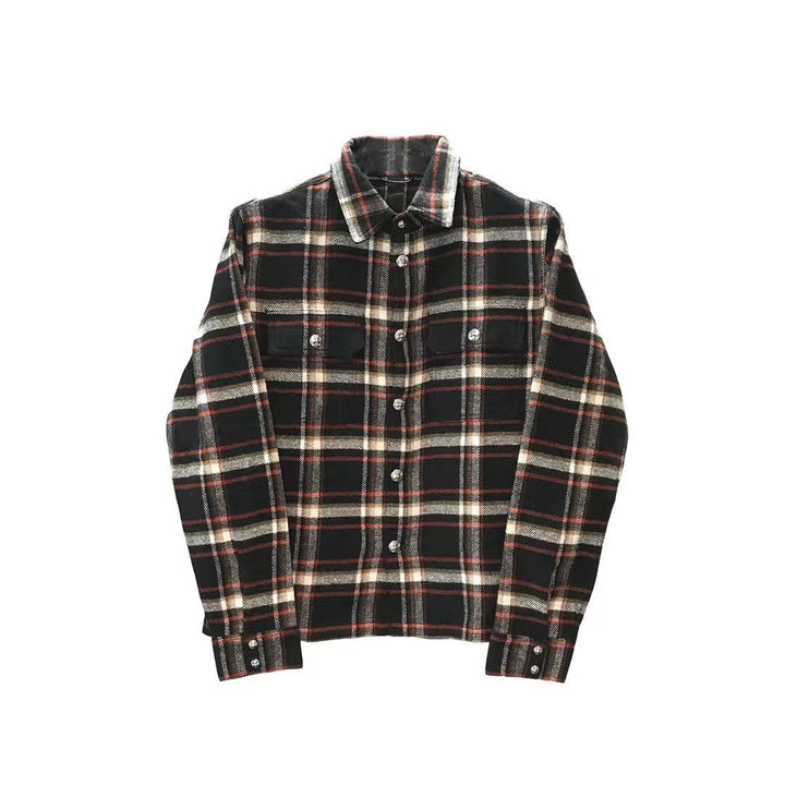 Chrome Hearts Work Dog Plaid Shirt Jacket - SHENGLI ROAD MARKET