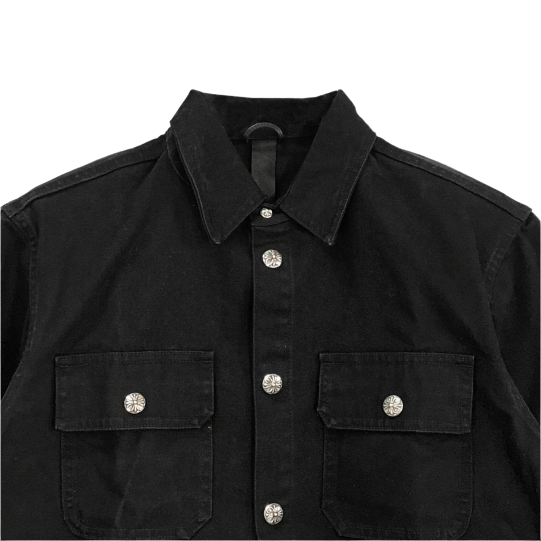 Chrome Hearts Work Dog Shirt Jacket with Silver Buttons – SHENGLI