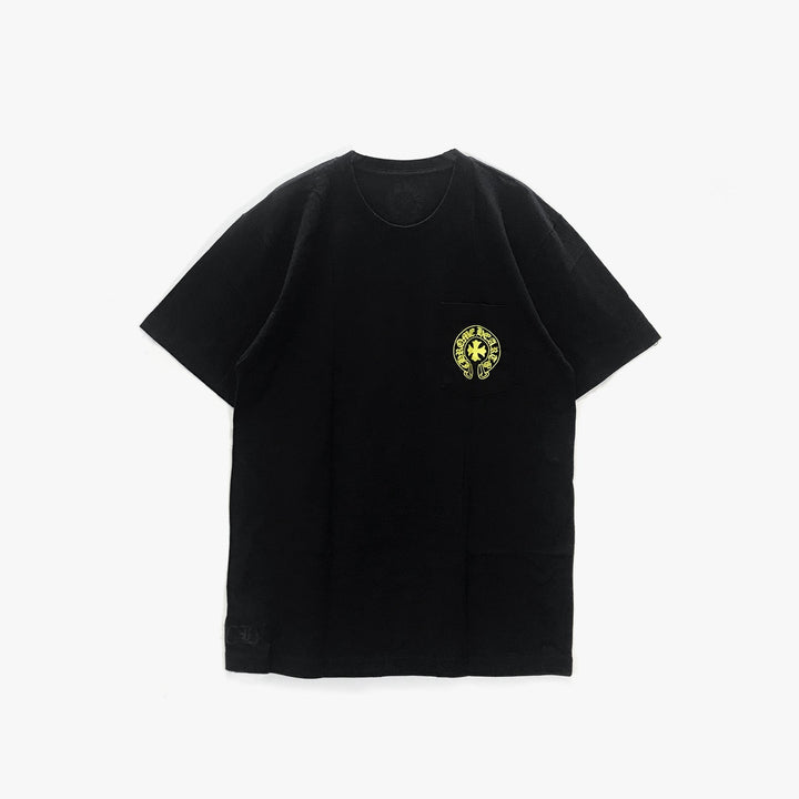 Chrome Hearts Yellow Script Logo Short Sleeve T-Shirt - SHENGLI ROAD MARKET