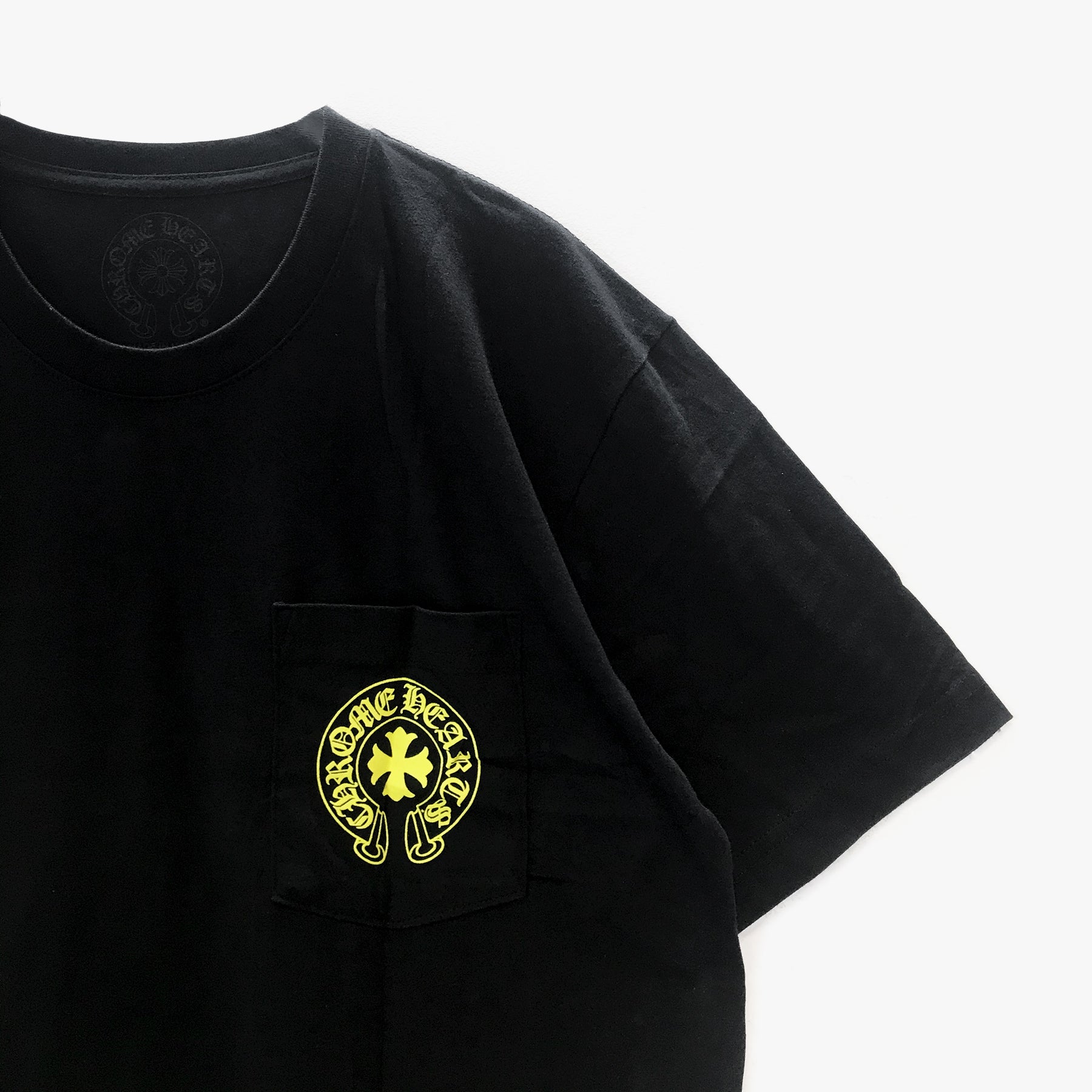 Chrome Hearts Yellow Script Logo Short Sleeve T-Shirt - SHENGLI ROAD MARKET