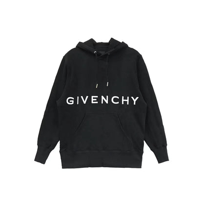 Givenchy Logo Print Cotton Hoodie - SHENGLI ROAD MARKET