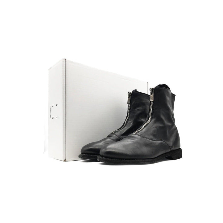 GUIDI 210 Horse Full Grain Front Zip Leather Boots - SHENGLI ROAD MARKET