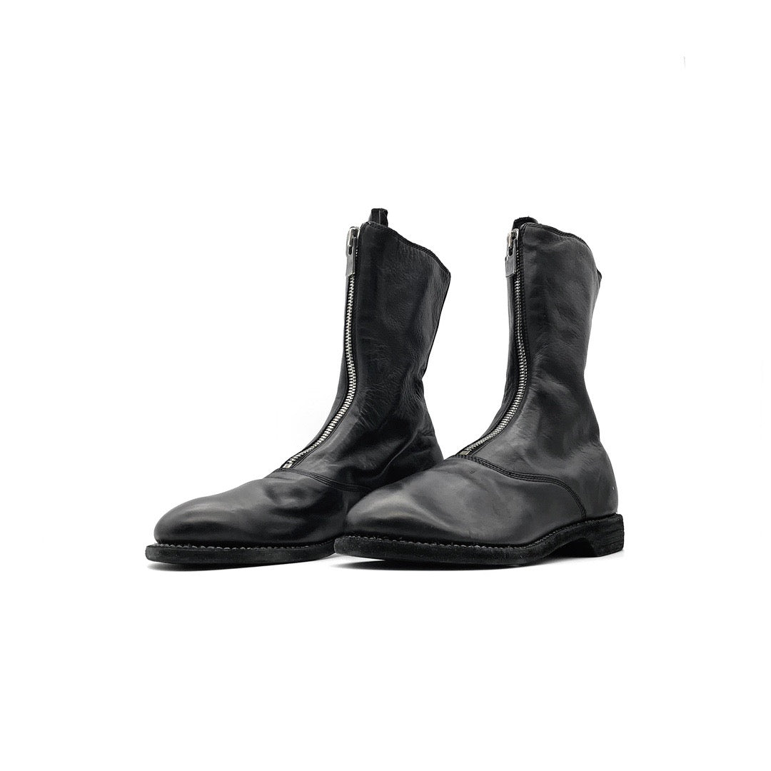 GUIDI 310 Horse Full Grain Front Zip Men's Leather Boots - SHENGLI ROAD MARKET