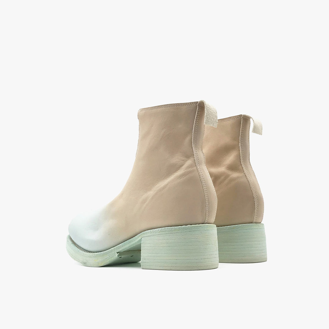 GUIDI Gradient Mint Blue Soft Horse Grain PL1WZ Front Zip Leather Women's Boots - SHENGLI ROAD MARKET