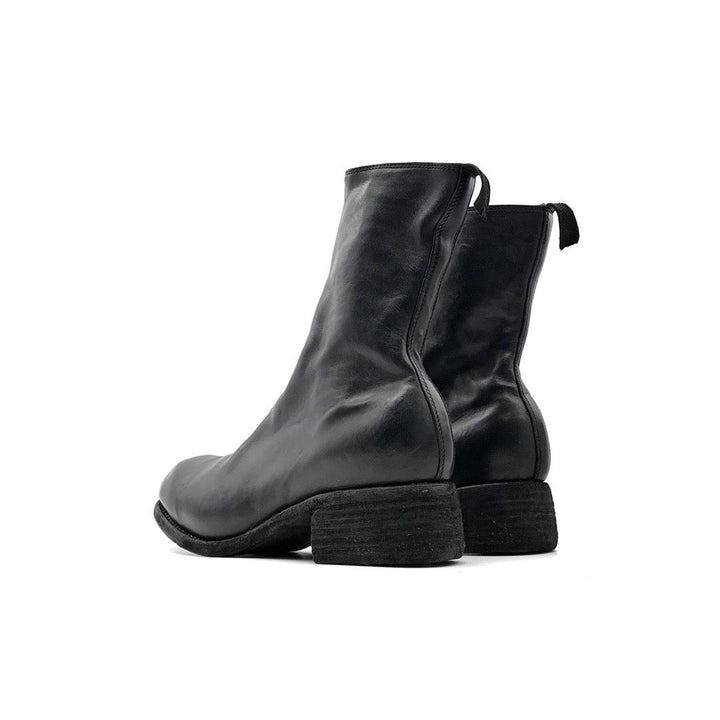 GUIDI PL2 Horse Full Grain Front Zip Men's Leather Boots - SHENGLI ROAD MARKET