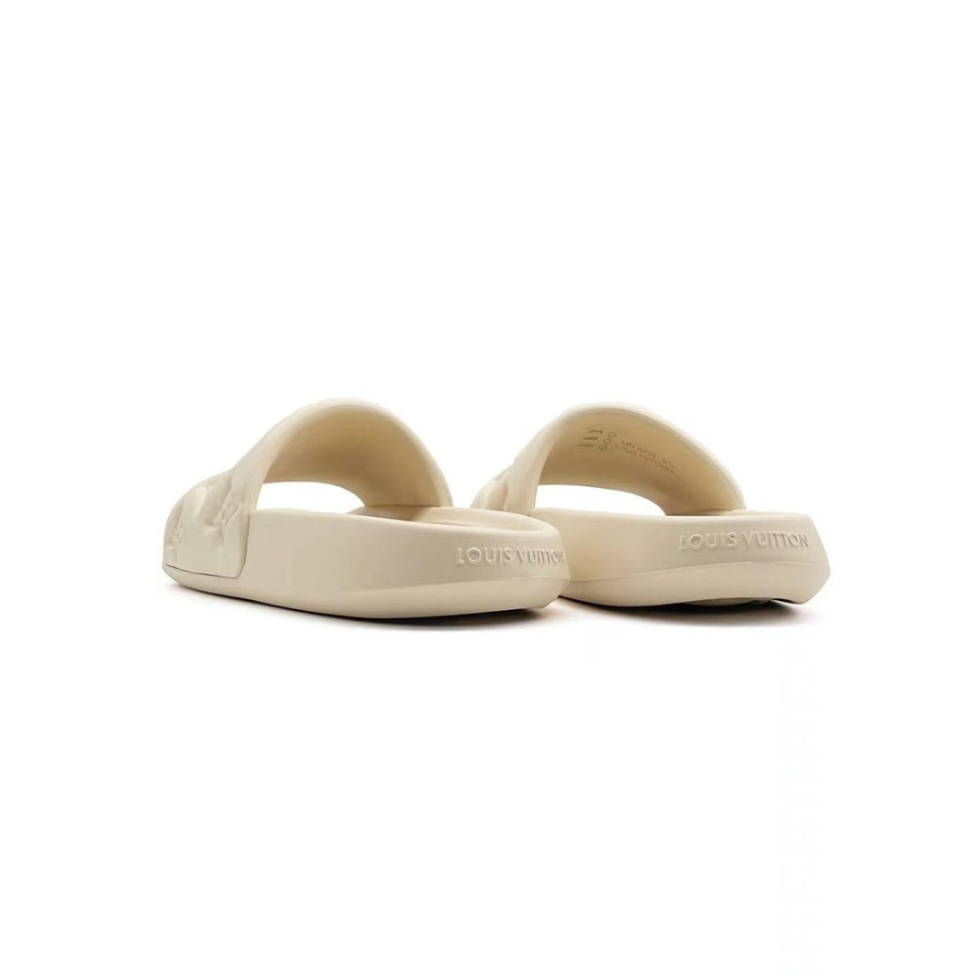 Louis Vuitton Monogram Unisex Street Style Collaboration Plain Leather Slippers - SHENGLI ROAD MARKET