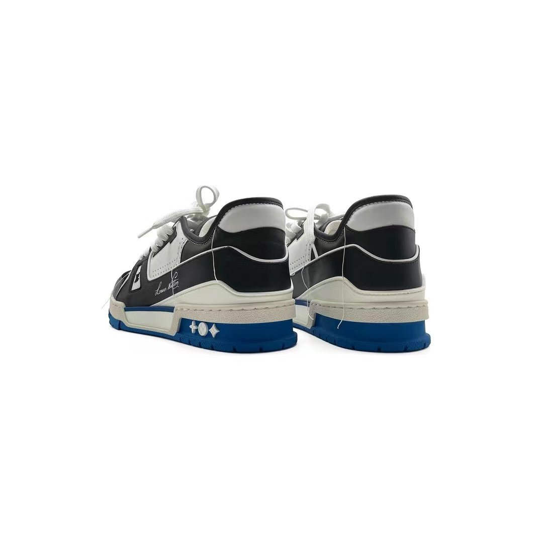 Louis Vuitton Trainer White Black Blue Sneaker - SHENGLI ROAD MARKET