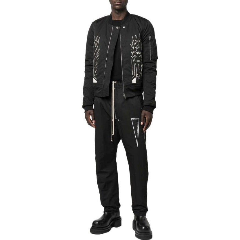 RICK OWENS DRKSHDW Black Pantaloni Geth Bela Pants - SHENGLI ROAD MARKET