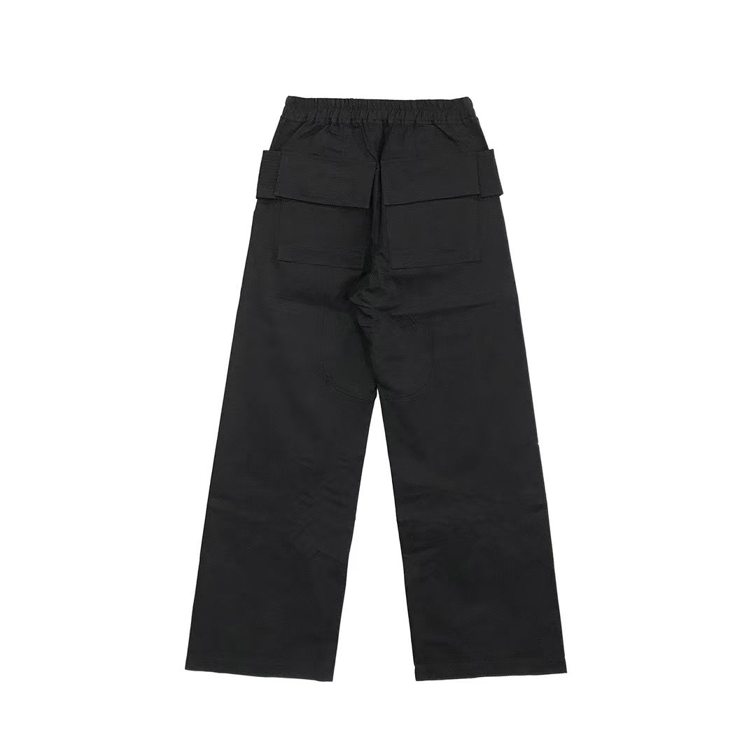 RICK OWENS DRKSHDW Creatch Cargo Wide-Leg Pants - SRM