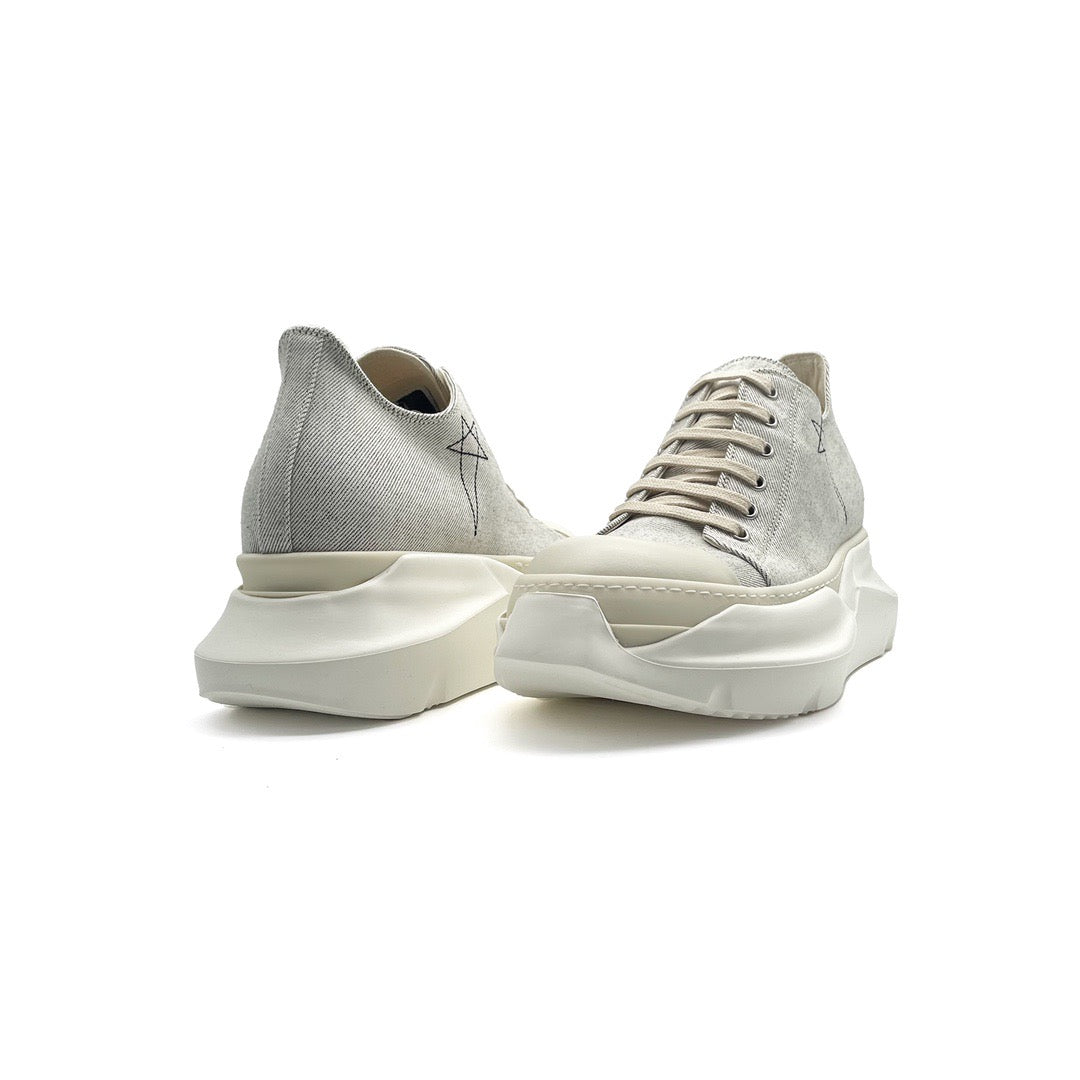 RICK OWENS DRKSHDW FW23 LUXOR Men's Abstract Low Sneaker - SHENGLI ROAD MARKET