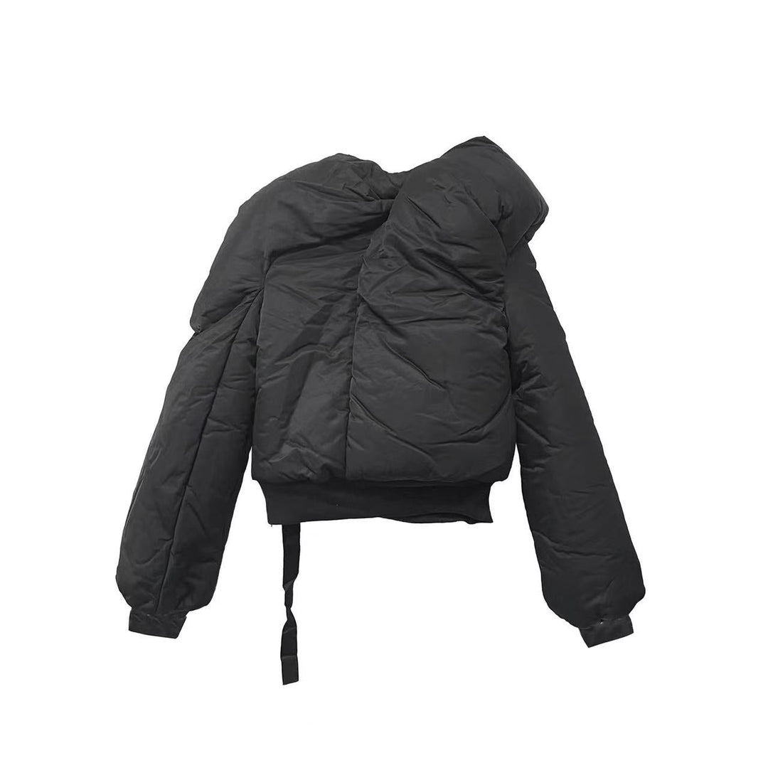 RICK OWENS DRKSHDW Men's Black Doll Down Bomber Jacket - SHENGLI ROAD MARKET