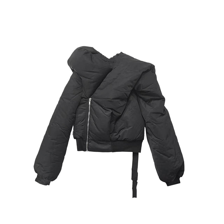 RICK OWENS DRKSHDW Men's Black Doll Down Bomber Jacket - SHENGLI ROAD MARKET