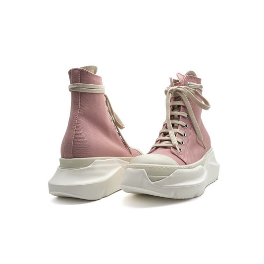 RICK OWENS DRKSHDW Men's Faded Pink Abstract Low Sneaker - SHENGLI ROAD MARKET