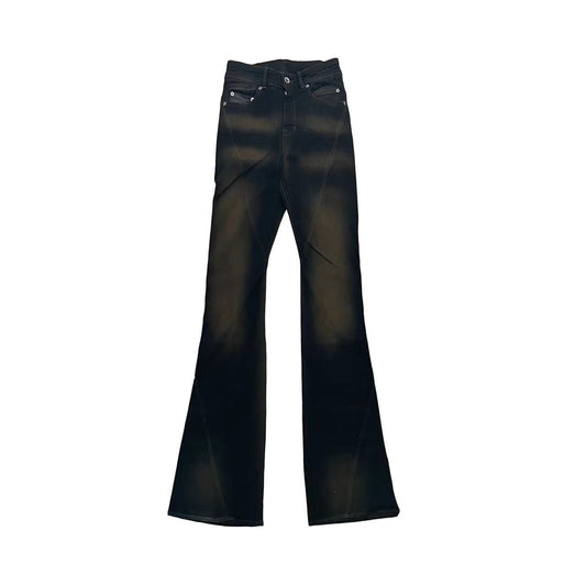 RICK OWENS DRKSHDW Women's Bias Bootcut Jeans - SHENGLI ROAD MARKET