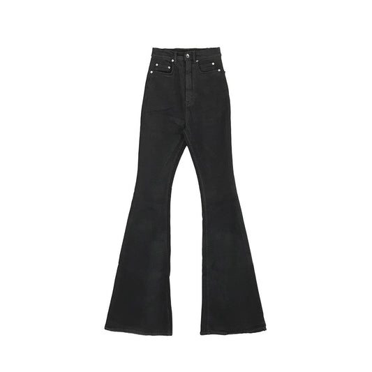 RICK OWENS DRKSHDW Women's Black Bolan Bootcut Jeans - SHENGLI ROAD MARKET