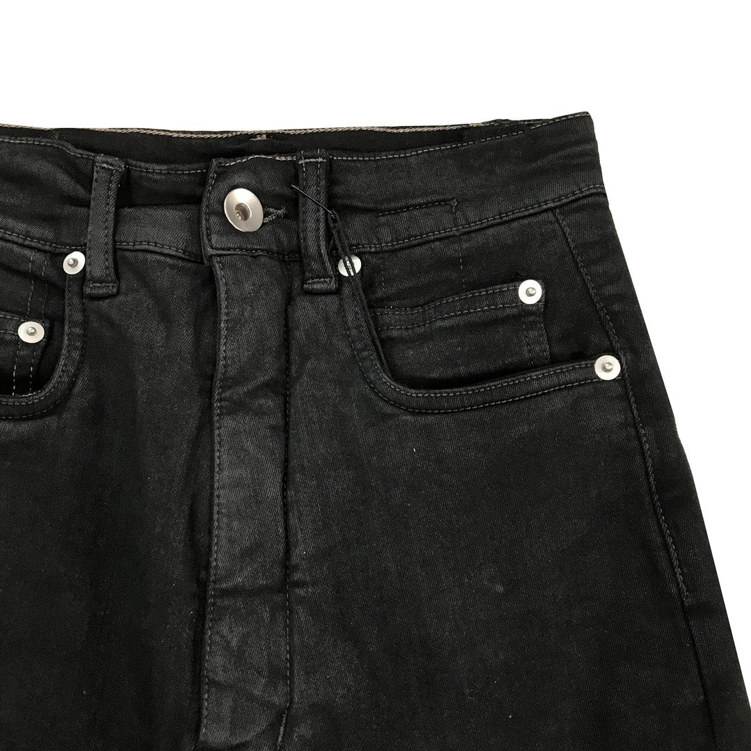 RICK OWENS DRKSHDW Women's Black Bolan Bootcut Jeans - SHENGLI ROAD MARKET