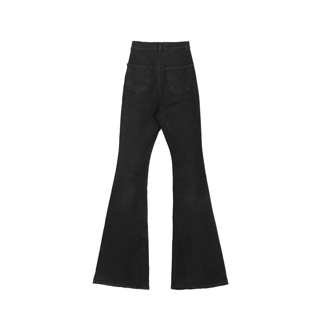 RICK OWENS DRKSHDW Women's Black Bolan Bootcut Jeans - SHENGLI ROAD MARKET