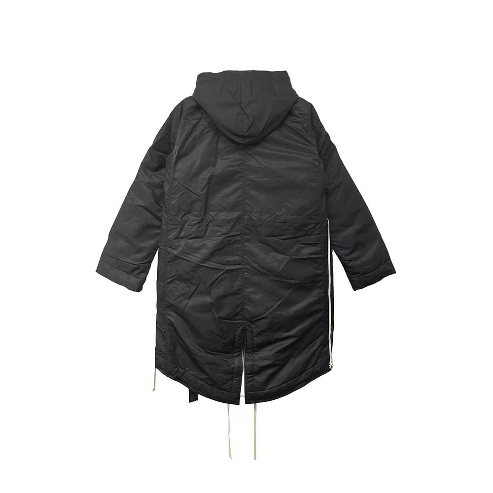 RICK OWENS DRKSHDW Women's Fshtail Cotton Hooded Parka - SHENGLI ROAD MARKET