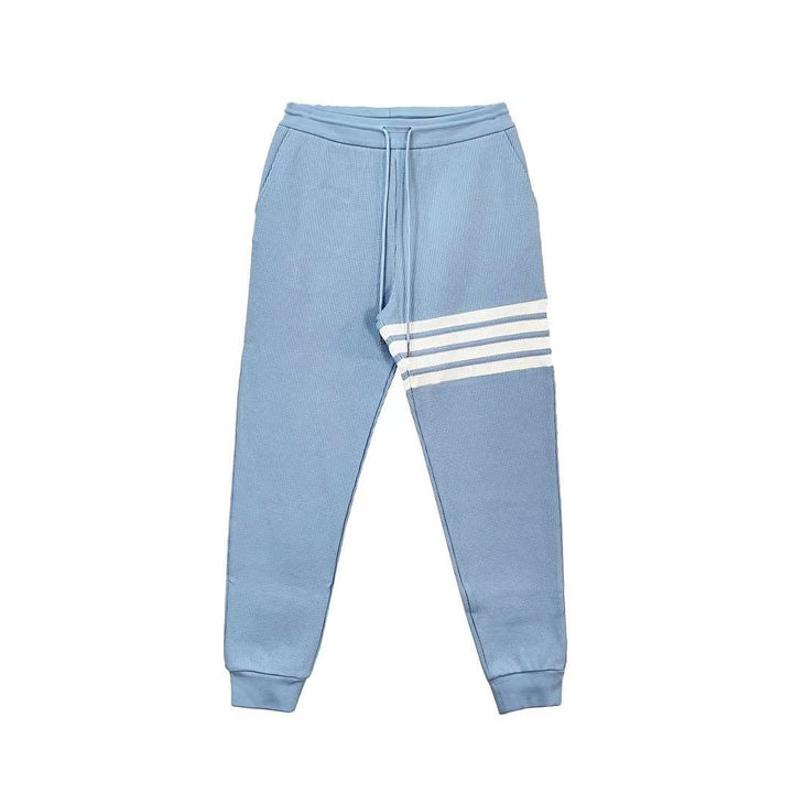 Thom Browne Side Stripe Track Waffle Pants - SHENGLI ROAD MARKET