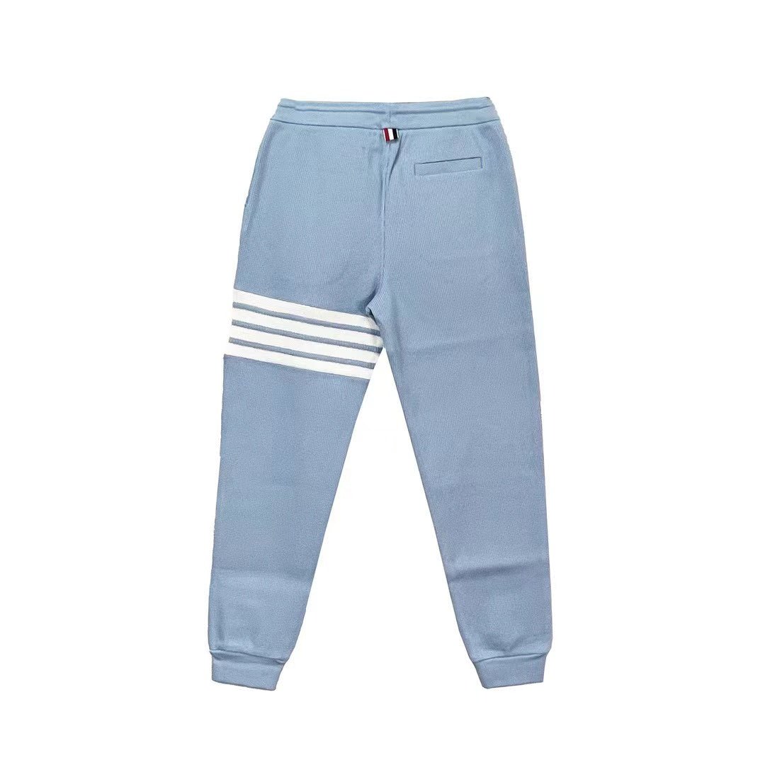 Thom Browne Side Stripe Track Waffle Pants - SHENGLI ROAD MARKET