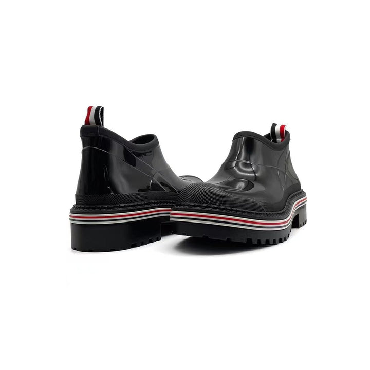 Thom Browne Stripe Trim Ankle Boots - SHENGLI ROAD MARKET