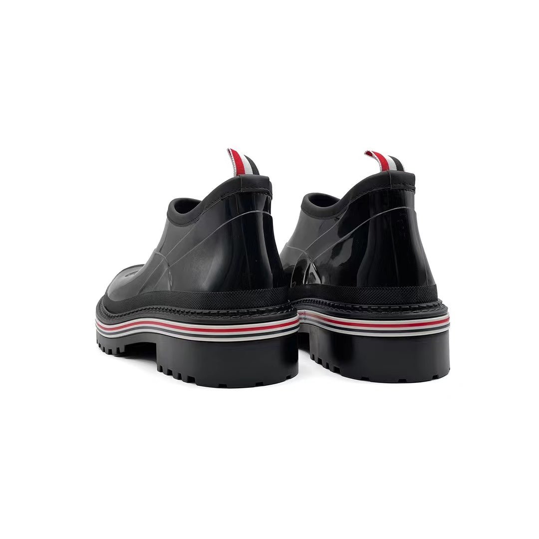 Thom Browne Stripe Trim Ankle Boots - SHENGLI ROAD MARKET