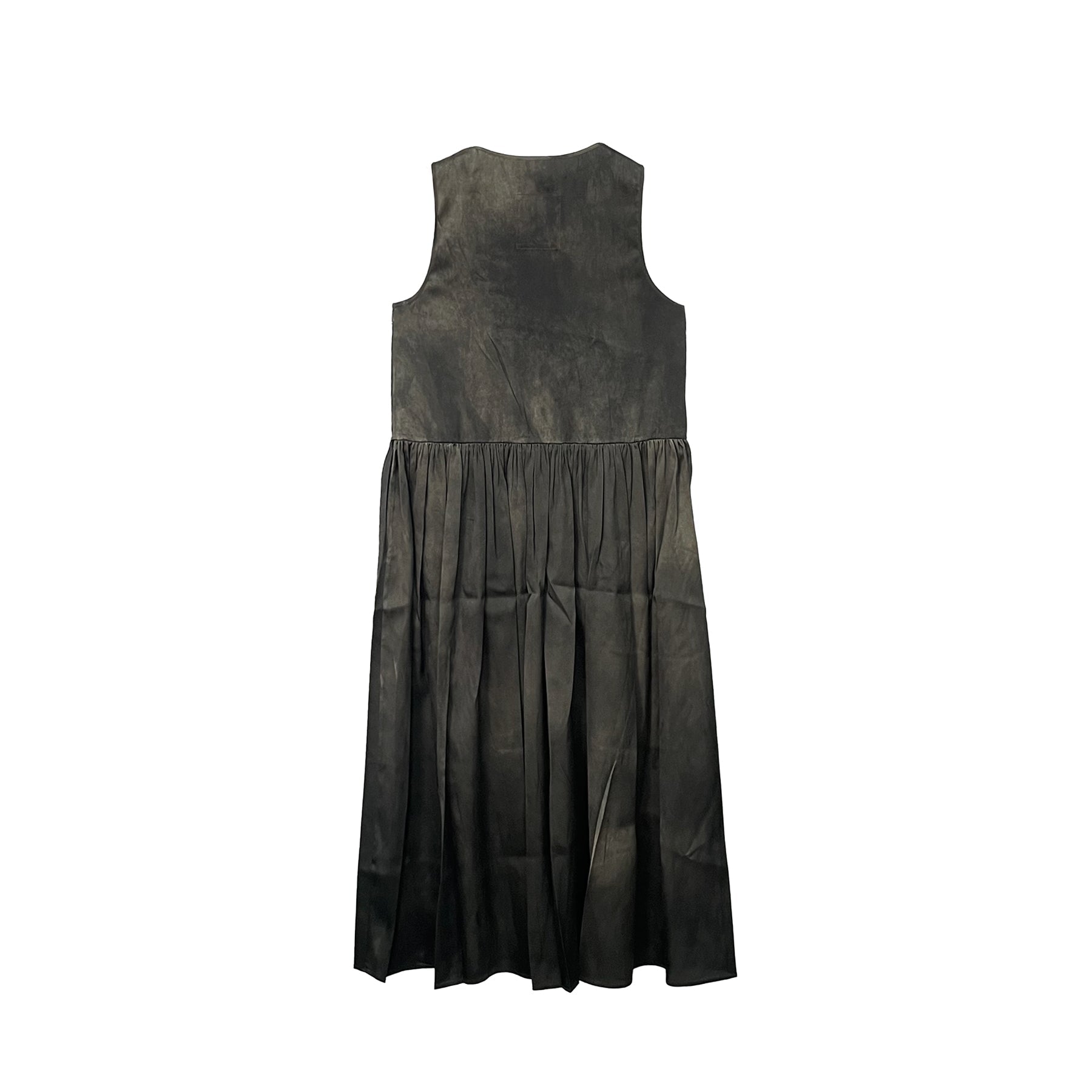 UMA WANG Dark Grey Make Old Sleeveless Dress Long Skirt - SHENGLI ROAD MARKET